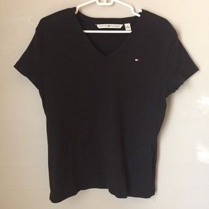 Vintage Black V-Neck Tommy Hilfiger Tee